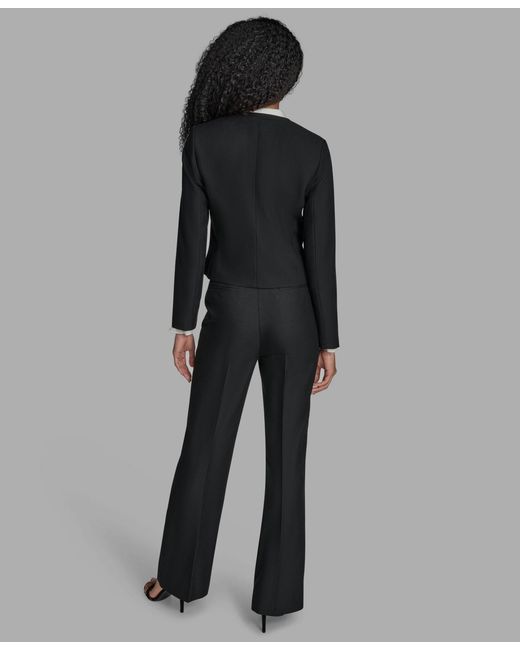BCBGMAXAZRIA Gray Open Front Jacket