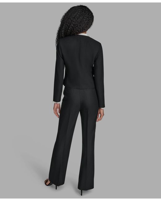 BCBGMAXAZRIA Gray Open Front Jacket