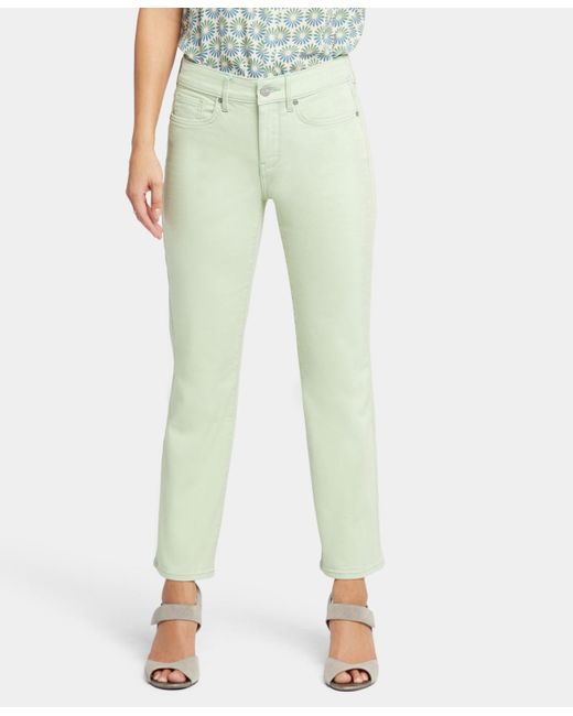 NYDJ Green 's Marilyn Straight Ank Jeans