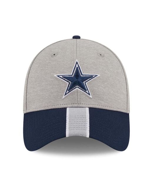 Men's New Era Navy Dallas Cowboys Stripe 39THIRTY Flex Hat