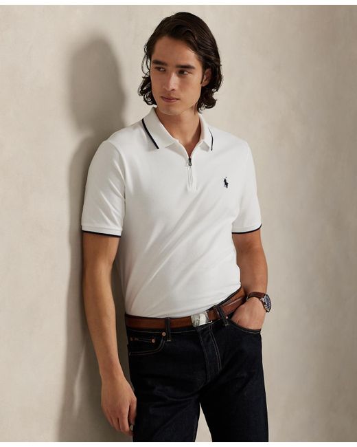 Polo Ralph Lauren Blue Classic-fit Stretch Mesh Polo Shirt for men