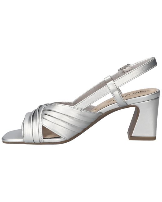 Easy Street Metallic Lucie Square Toe Sandals