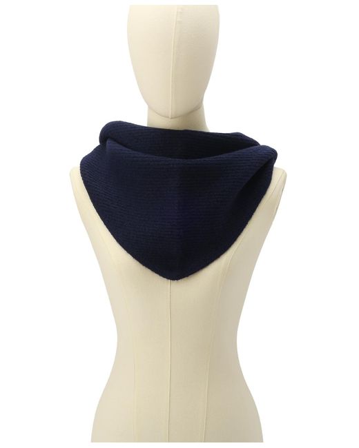 Kate Spade Blue Knit Triangle Scarf