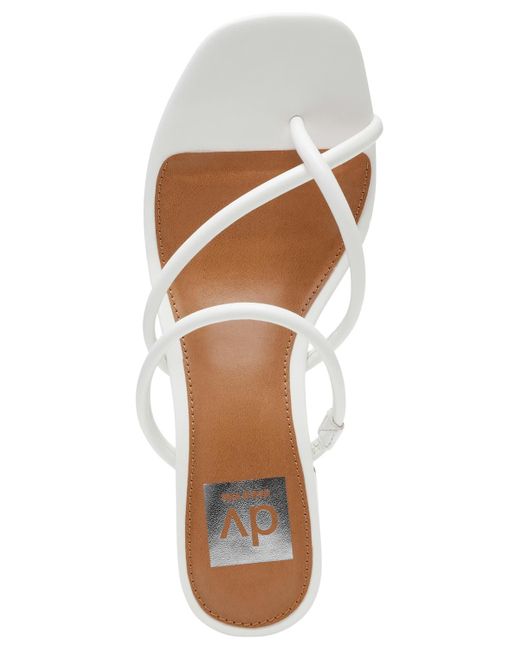 DV by Dolce Vita Brown Lumena Strappy Slide Block-heel Sandals