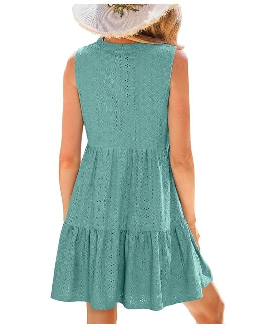 CUPSHE Green Lovingly Mini Beach Dress
