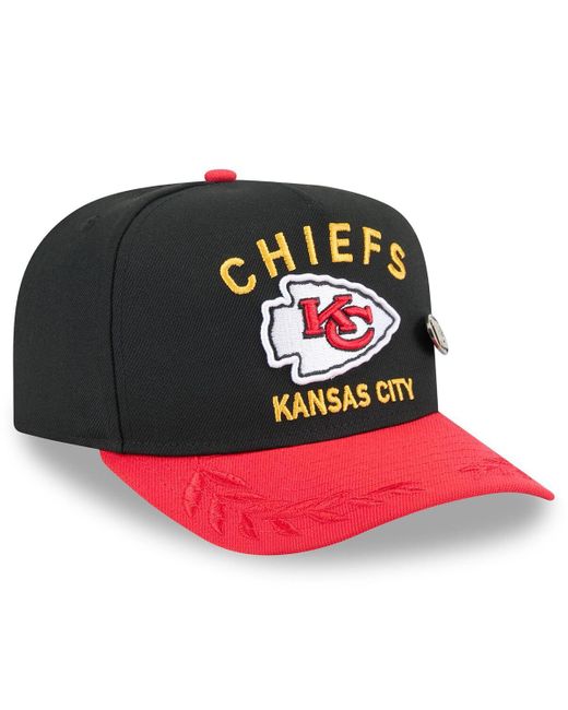 KTZ Multicolor Black/red Kansas City Chiefs 2025 Nfl Draft On Stage A-frame 59fifty Fitted Hat for men