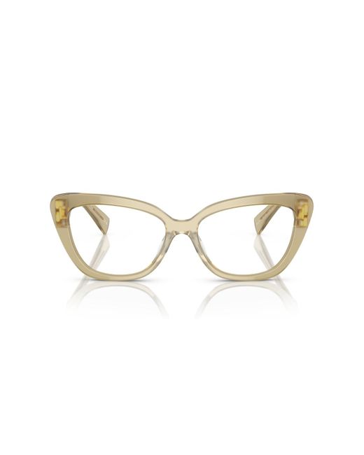 Miu Miu Metallic Cat Eye Eyeglasses