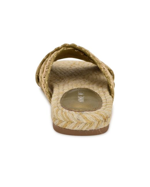 Nine West Multicolor Animay Woven Slip-on Flat Sandals