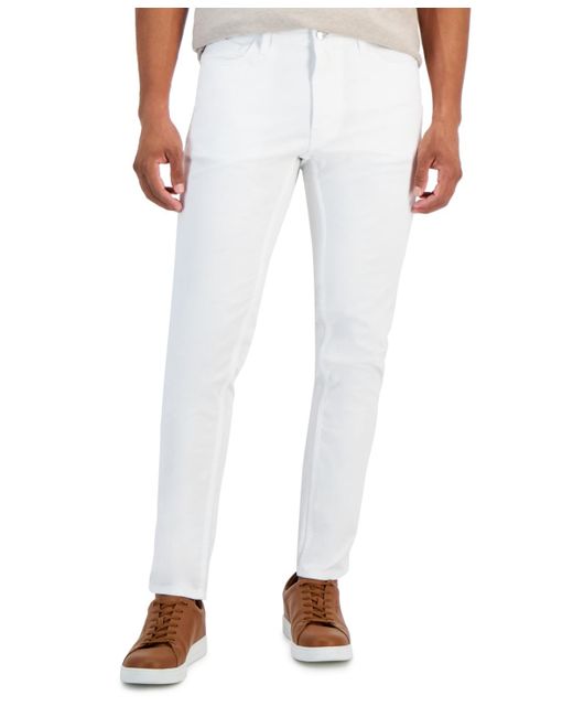 Michael Kors White Parker Slim-fit Pants for men