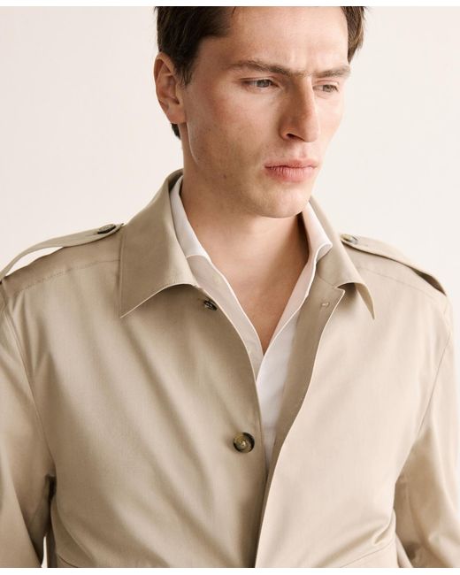 Mango Natural Cotton-silk Buttons Jacket for men
