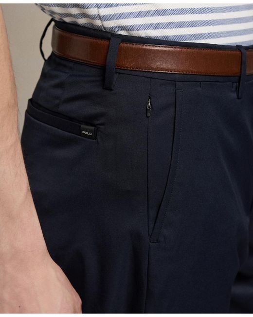 Polo Ralph Lauren Blue Tailored-fit Performance Twill Pants for men
