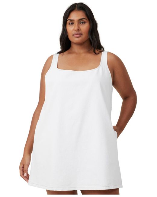 Cotton On White Charlie Denim Mini Dress