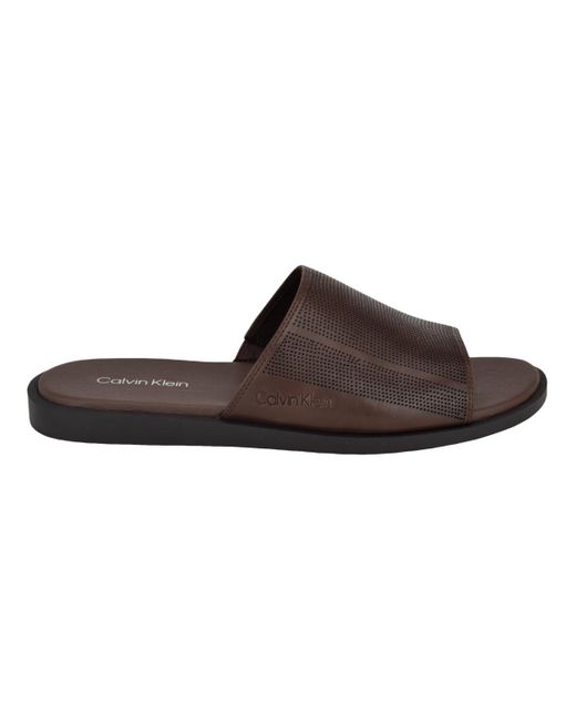 Calvin Klein Brown Espar (Medium) Sandals for men