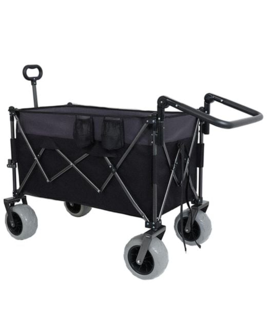 Mountaintop Black Multi-functional Push-pull Folding Wagon Cart