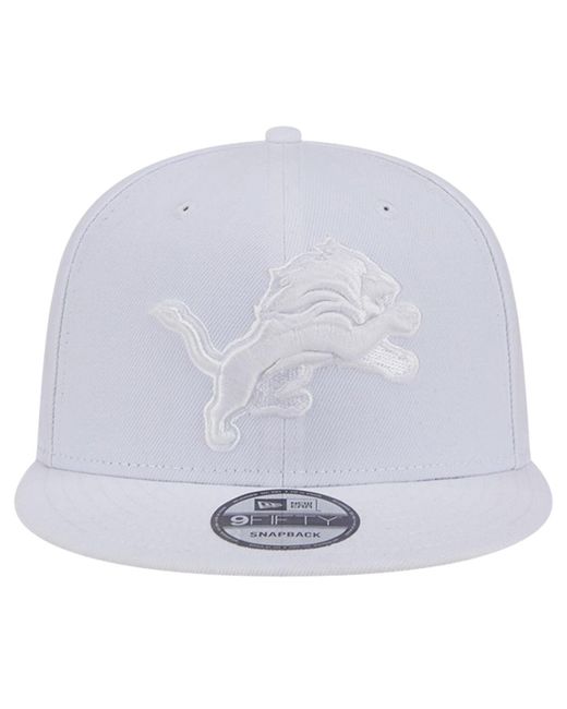 KTZ White Detroit Lions Main On 9fifty Snapback Hat for men