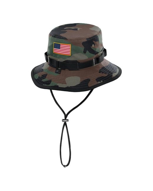 Nike Multicolor North Carolina Tar Heels 2024 Military Appreciation Apex Bucket Hat for men