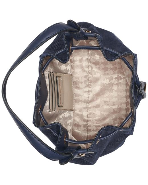 Karl Lagerfeld Blue Adele Bucket Bag