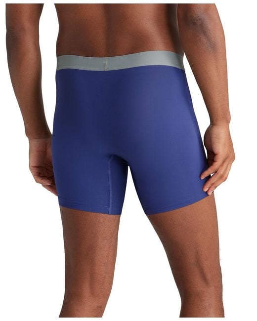 Tommy John Blue Sport Micro Boxer Briefs for men