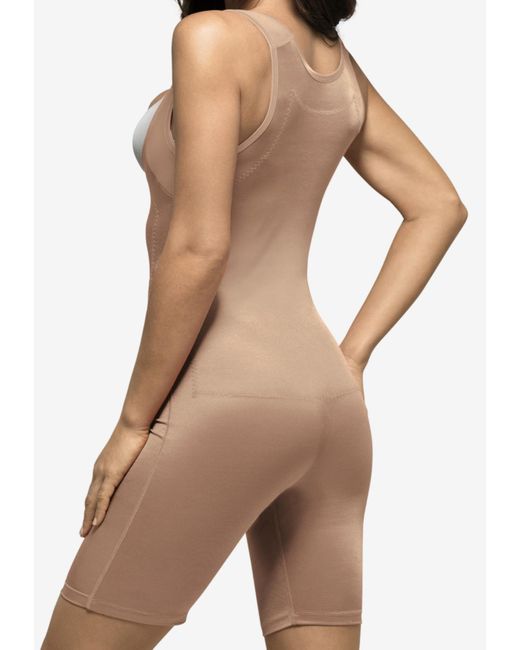 Secret Solutions Brown Plus Size Power Shaper Firm Control Wear-your-own-bra Body Shaper