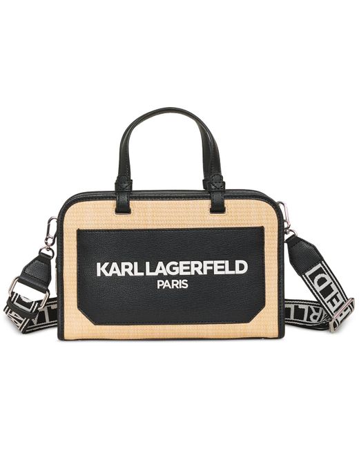 Karl Lagerfeld Black Maybelle Small Top Handle Satchel