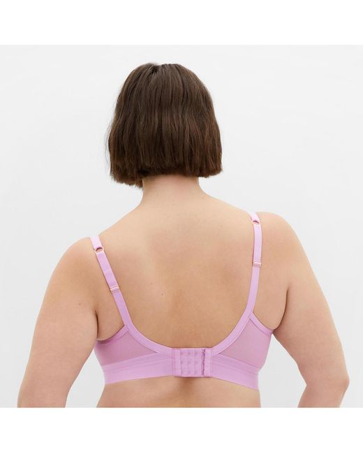 City Chic Pink Plus Size Alexis Contour Longline Bra