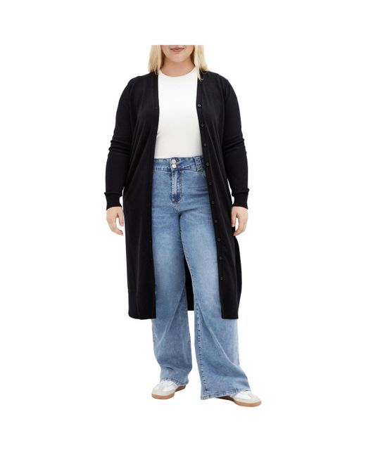 City Chic Blue Plus Size Josie Cardigan