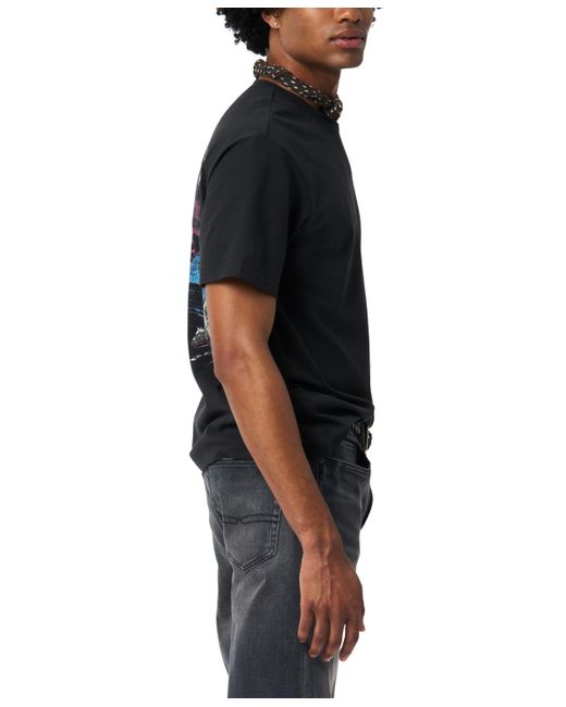 Buffalo David Bitton Black Talan Regular Fit Crew Neck T-shirt for men