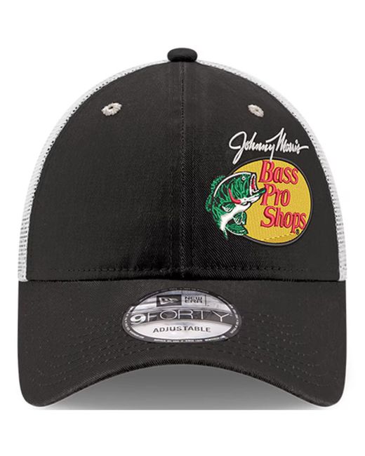 KTZ Black/white Austin Dillon Bass Pro Shops 9forty Trucker Adjustable Hat for men