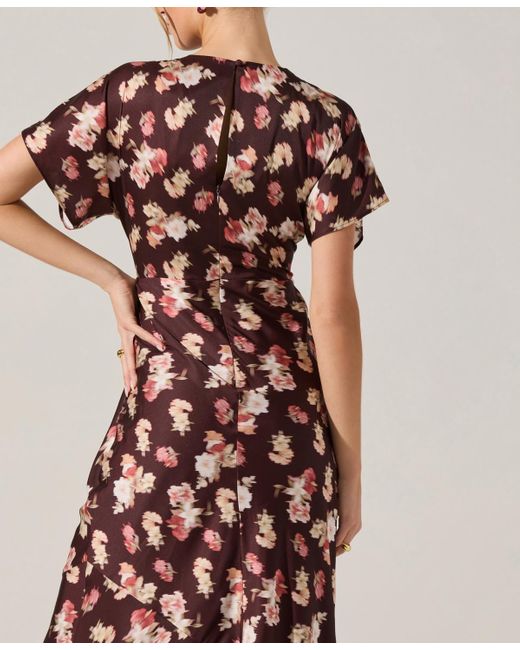 Astr Multicolor Talyha Short-sleeve A-line Dress