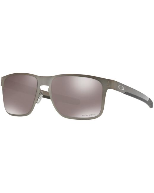 Oakley Polarized Holbrook Metal Prizm Black Polarized Sunglasses , Oo4123 55 for men