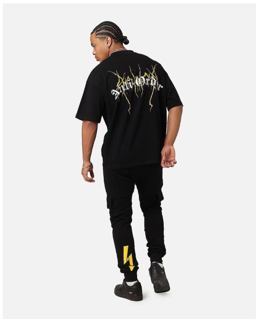 The Anti Order Black Chaos Mock Neck T-shirt