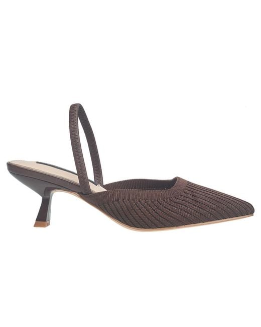 French Connection Brown Coco Pump