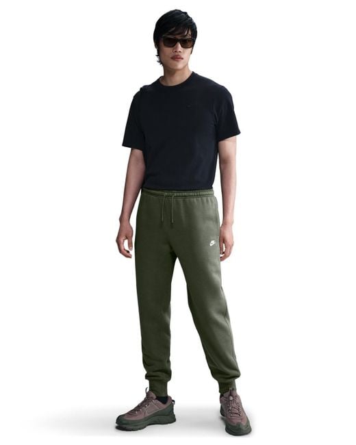 Nike Black Club Fleece Drawstring joggers for men