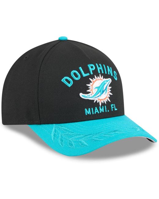 KTZ Green Black/aqua Miami Dolphins 2025 Nfl Draft 9forty A-frame M-crown Adjustable Hat for men