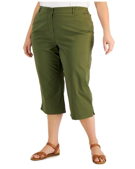 macys plus size capri pants
