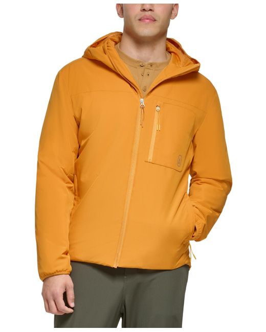 BASS OUTDOOR Orange Performance Hooded Jacket for men