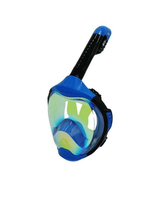 180° Blue Moflow+ Irridium Full Face Snorkel Mask Yellow L/xl – Panoramic View