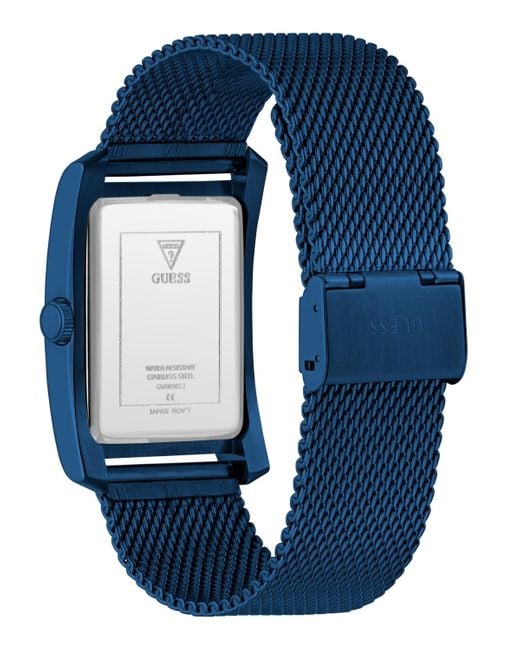 Guess Blue Analog Mesh Watch for men