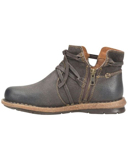 Born Gray Tarkiln Round Toe Booties