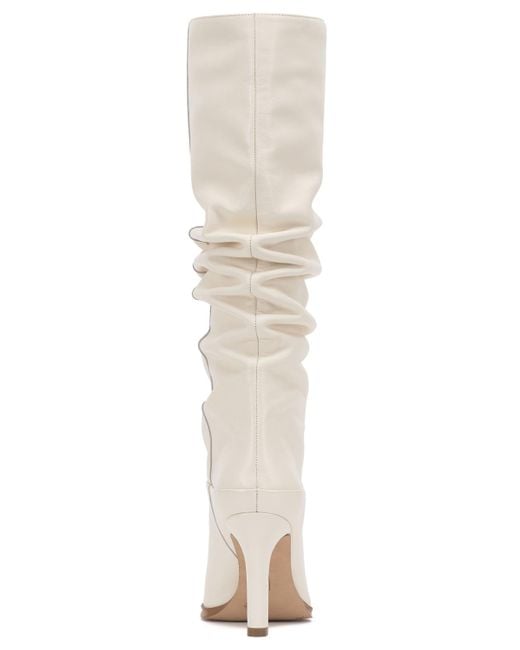 Vince Camuto White Sorina Slouchy Knee High Dress Boots Regular Wide Extra Wide Calf