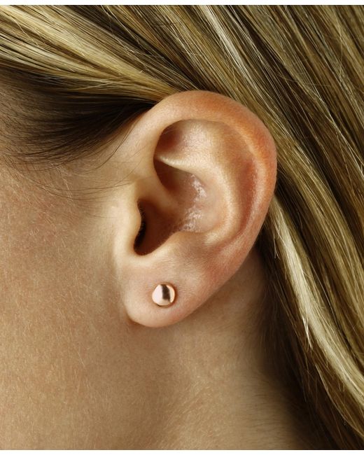 Macy's Natural Flat Ball Stud Earrings Set