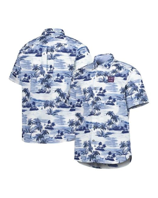 Tommy Bahama Men's Navy New York Yankees Tropical Horizons Button-up Shirt