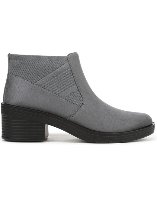 LifeStride Black Outlook Washable Knit Short Booties