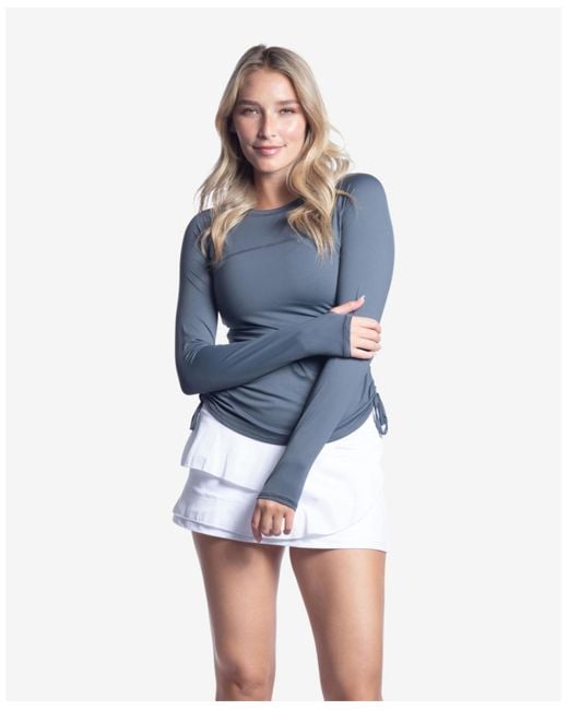 BloqUV Blue Upf 50+ Drawstring Crew Top