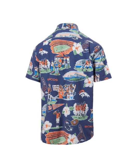 Reyn Spooner Blue Denver Broncos Scenic Button-down Shirt for men