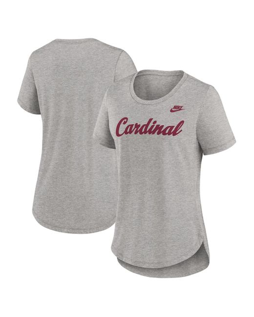 Nike Gray Stanford Cardinal Legacy Tri-blend T-shirt