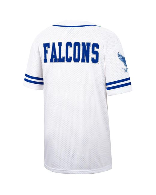 Colosseum Athletics Blue White And Royal Air Force Falcons Free Spirited Baseball Jersey for men