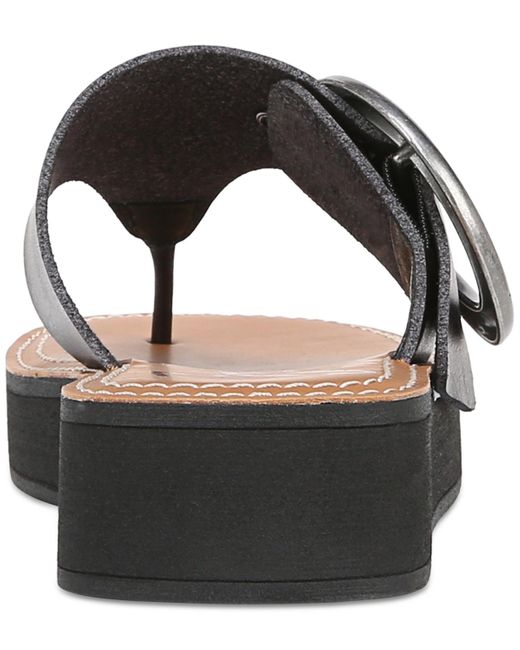 Zodiac Brown Jadon T-strap Buckled Slip-on Sandals