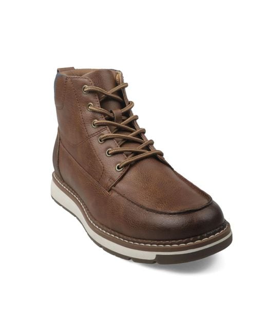 Club Room Brown Felixx Lace Up Boots for men