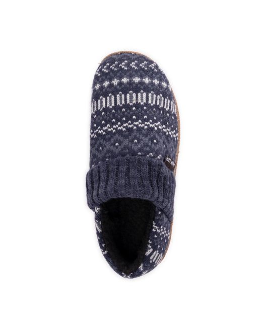 Muk Luks Blue Marcel Slipper for men